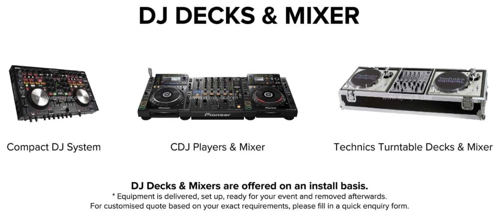 DJ Mixer Decks