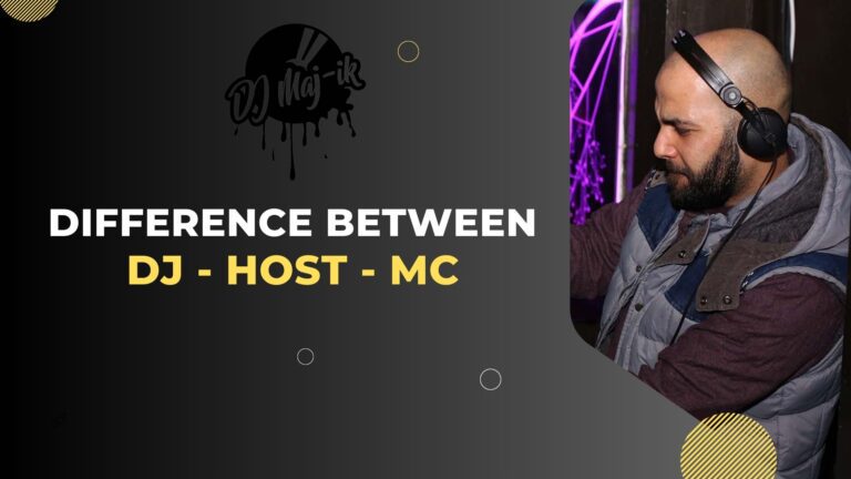 The Difference Between a DJ, Host, and an MC